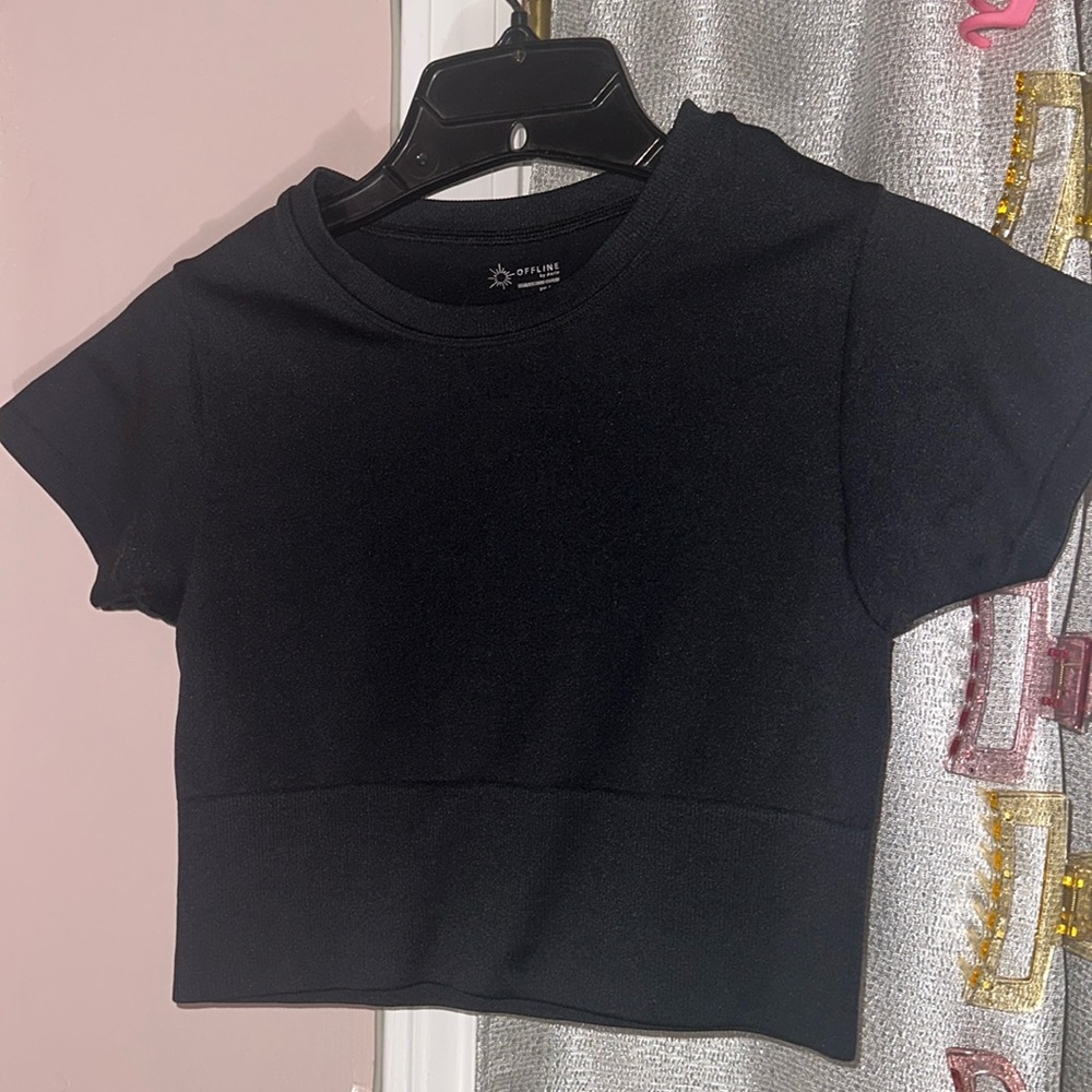Aerie cropped tee